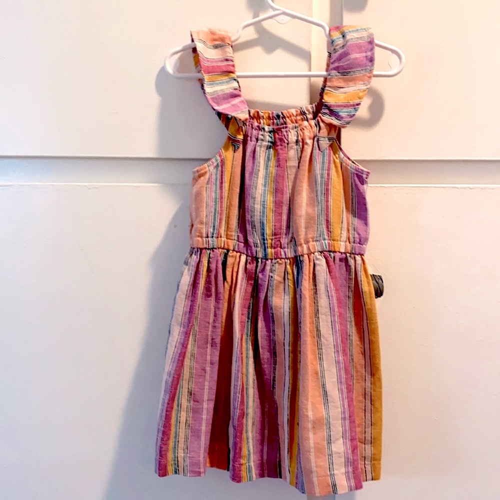 Carter’s colorful stripe linen dress 2T